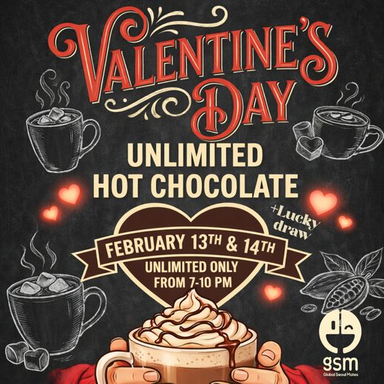 🍫Valentine Pub Party ☕at GSM Tables in Gangnam